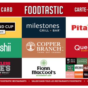 Carte Restaurants Foodtastic (FR Version) Foodtastic Dining eGift Card (FR version)