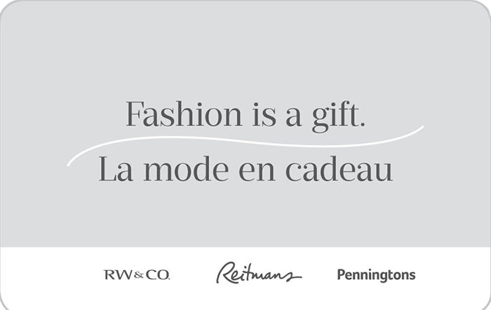 Reitmans (FR Version) Reitmans, RWCO and Penningtons eGift Card (FR version)