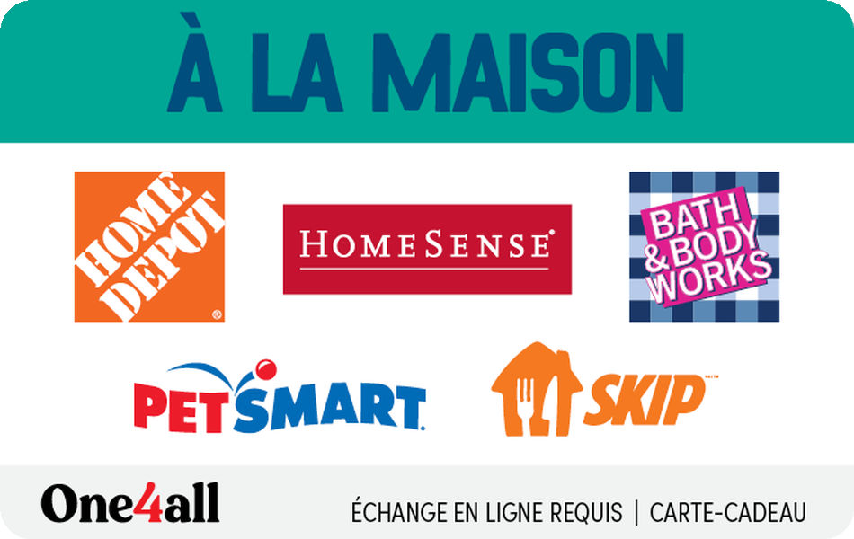 À la maison (FR Version) Home Sweet Home (a la maison) Virtual Gift Card (FR version) – One4all