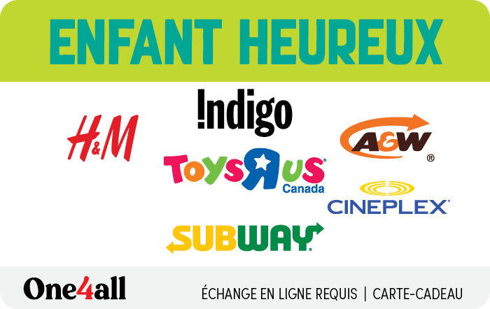 Enfant Heureux (FR Version) Enfant Heureux (version FR) – Carte-cadeau virtuelle One4all — Jouet