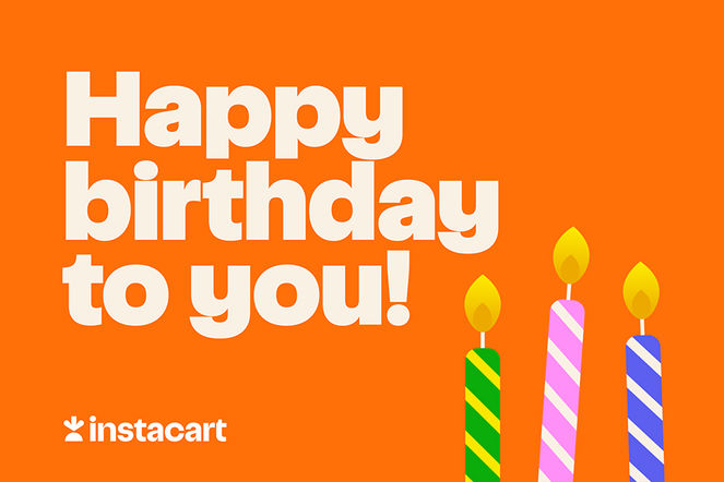 Instacart Birthday eGift (EN Version) Happy Birthday to You (EN version) – Instacart eGift Card