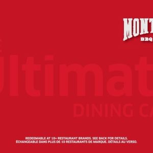 Montana's Montanas eGift Card (FR version)