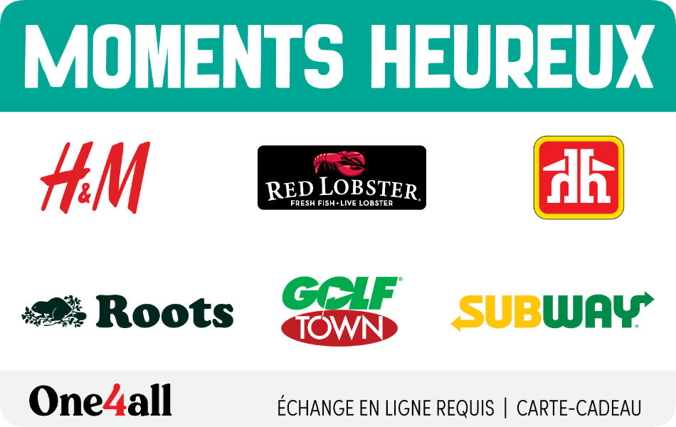 Moments Heureux (FR Version) Happy Moments (Moments heureux) Virtual Gift Card (FR version) – One4all