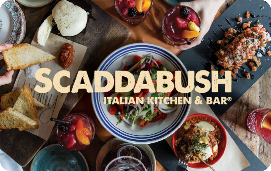 Scaddabush Italian Kitchen & Bar (FR Version) Scaddabush eGift Card (FR version)