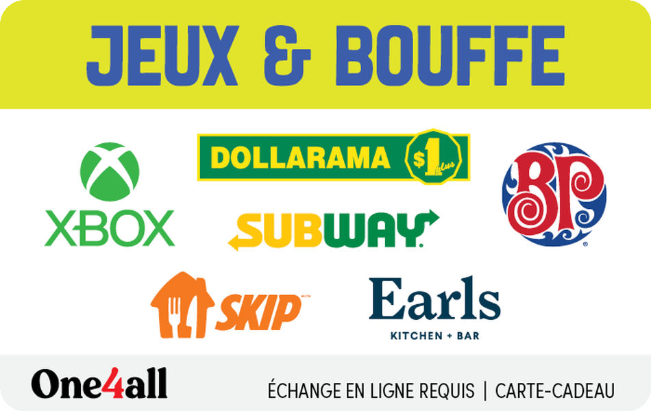 Jeux & Bouffe (FR Version) Game & Grub (Jeux & Bouffe) Virtual Gift Card (FR version) – One4all
