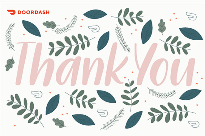 DoorDash (EN version) Thank You theme (EN version) – DoorDash eGift Card