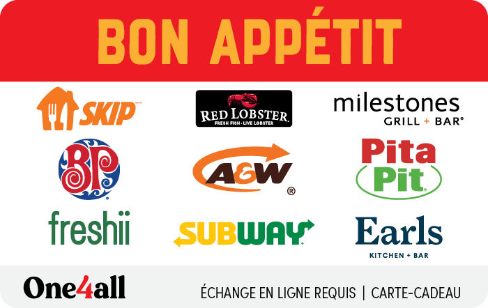 Bon Appétit (FR Version) Let's Eat (Bon appétit) Virtual Gift Card (FR version) – One4all